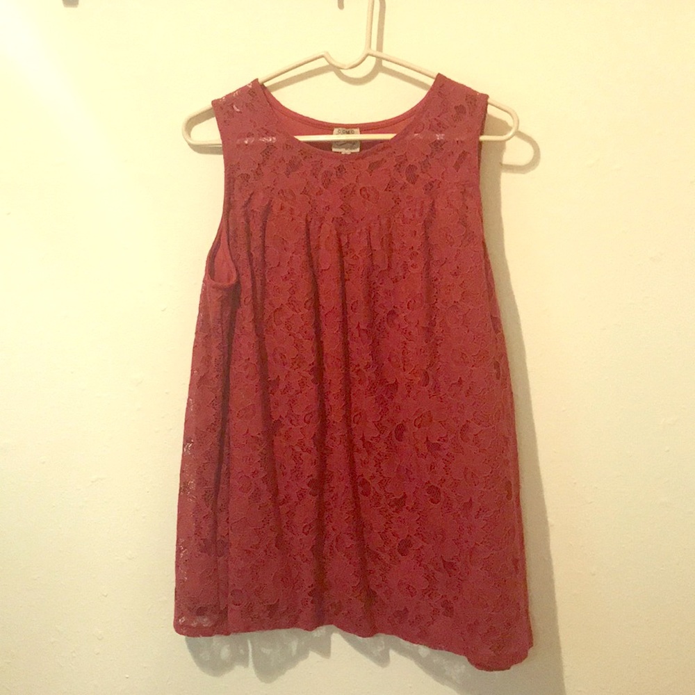 Red tank top